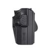 Byrna Level 2 Holster with Paddle front view for right handed people displaying push button for level 2 security
