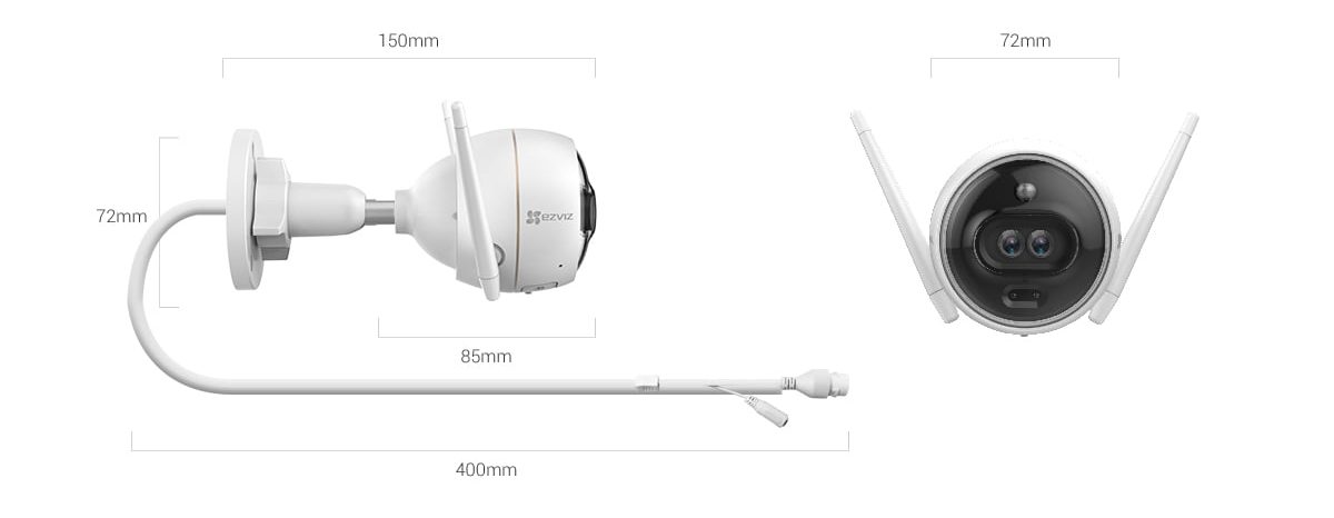 EZVIZ C3X Dimensions