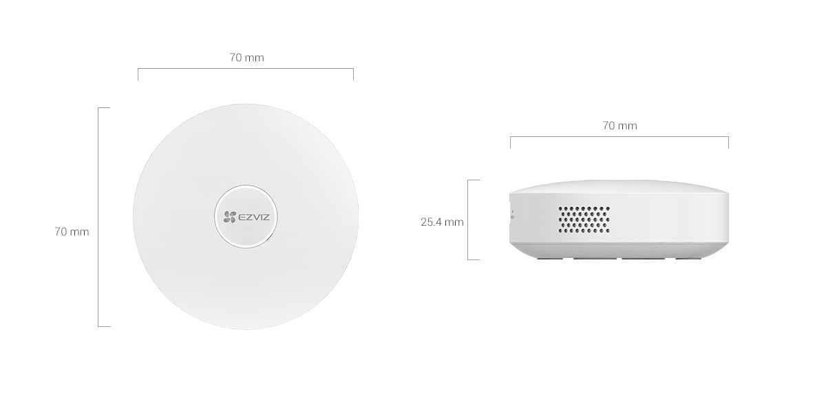 EZVIZ A3 Home Gateway dimensions