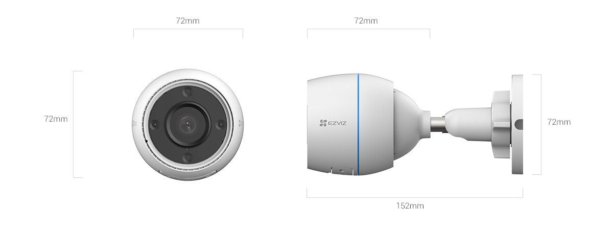 EZVIZ H3c Dimensions