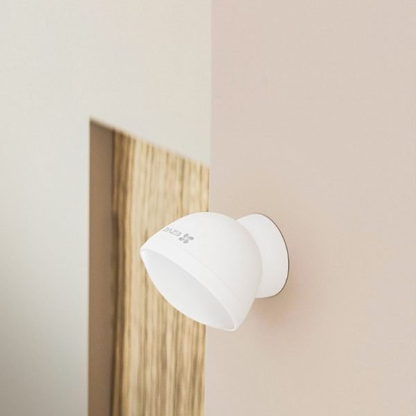 EZVIZ T1C PIR Motion Sensor installed on wall