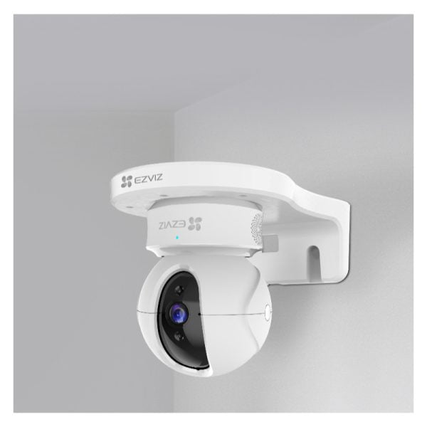 EZVIZ Wall Mount Bracket mounted on wall with camera