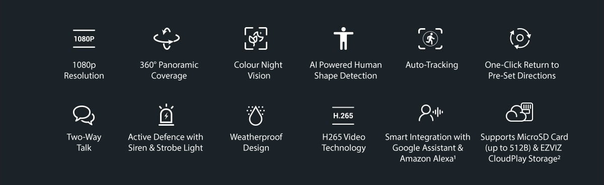 EZVIZ H8c Features and specifications