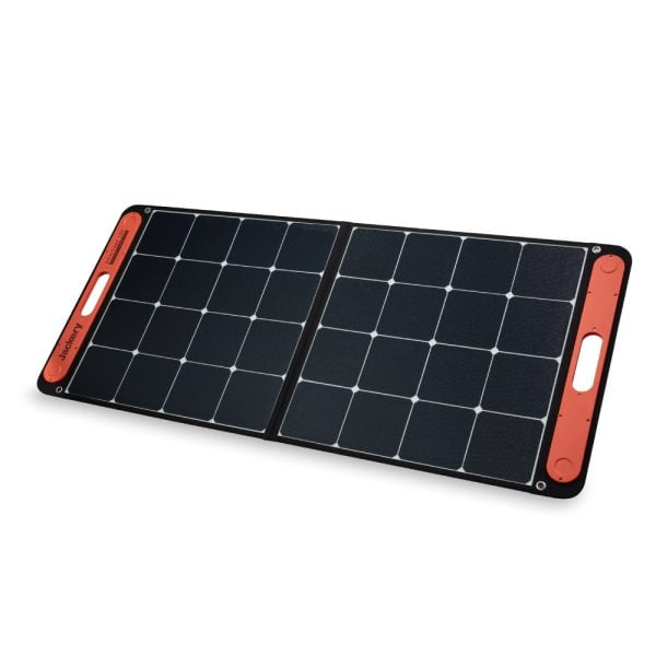 Jackery SolarSaga 100W Portable Solar Panel opened front view