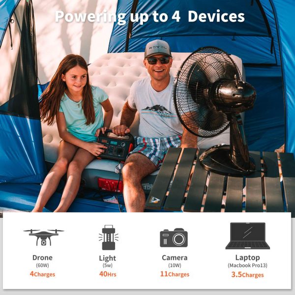 add up to 4 devices to Jackery Explorer 250 Portable Power Station