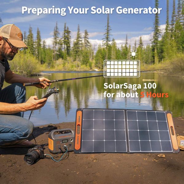 Preparing solar panels for Jackery Explorer 250 Portable Power Station