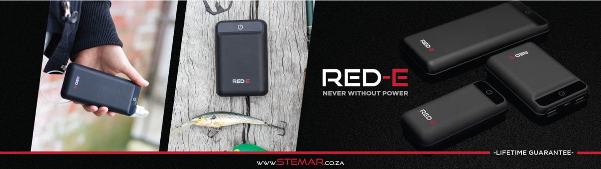 RED-E Powerbanks with lifetime guarantee - best pricing at Stemar Security Systems