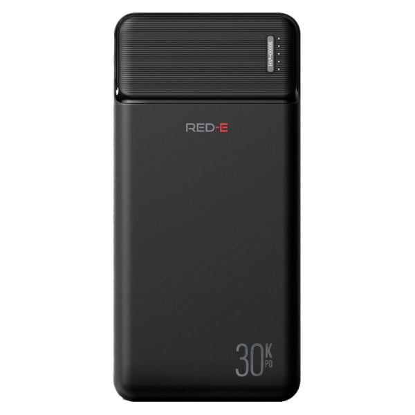 RED-E RC30 PD Powerbank 30,000mAh LED front view