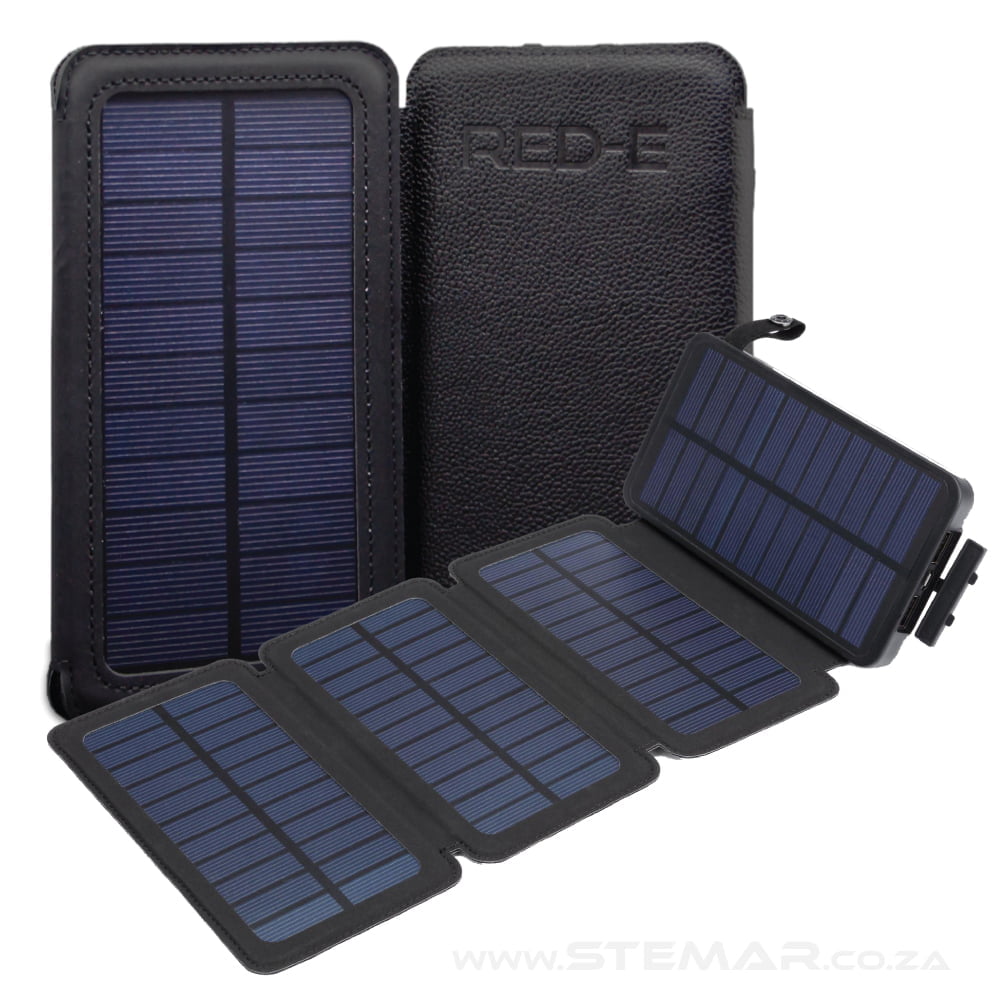 RED-E RSP-80 Powerbank with 4 Solar Panels - Stemar Security Systems