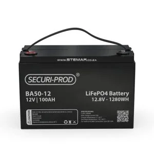 Securi-Prod 100Ah 12v Lithium Battery (LiFePO4)