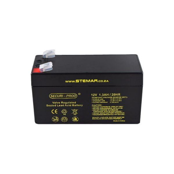 Securi-Prod 12v 1.3Ah SLA Battery