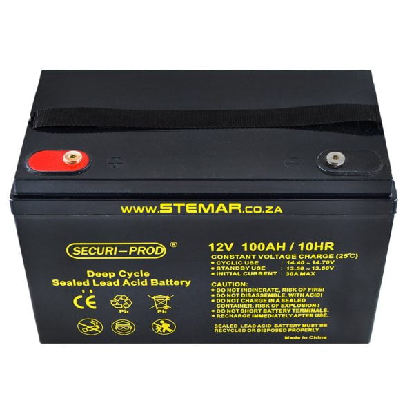 Securi-Prod 12v 100Ah Deep Cycle Battery