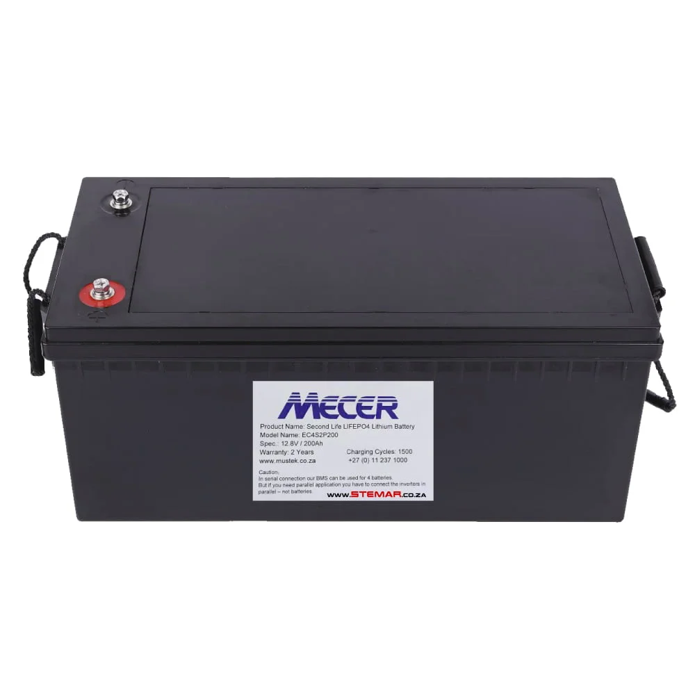 Mecer 12.8v 200Ah Lithium (LiFePo4) Battery