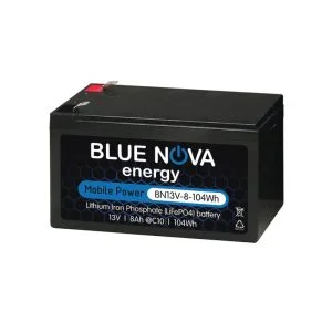 Blue Nova 13V 8Ah Lithium (LiFePO4) Battery