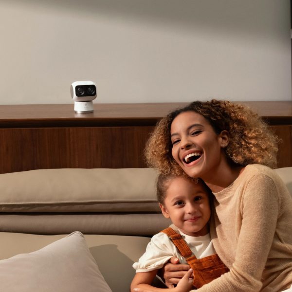 Eufy S350 Indoor Dual Lens 4K Wifi Camera in bedroom