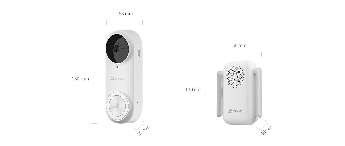 EZVIZ DB2 Dimensions