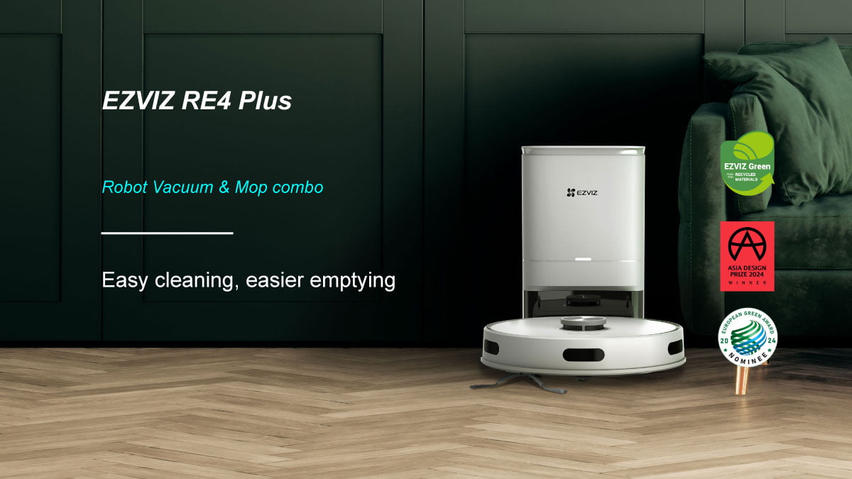 EZVIZ RE4 Plus Robot Vacuum and Mop Combo