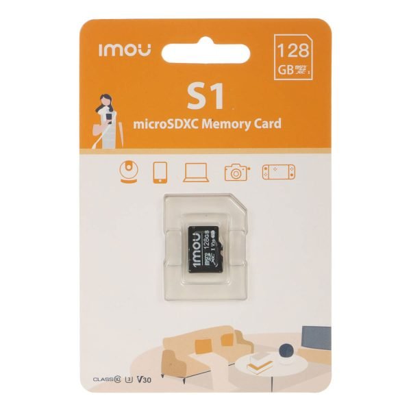 Imou 128GB Micro SDXC Surveillance Memory Card packaged