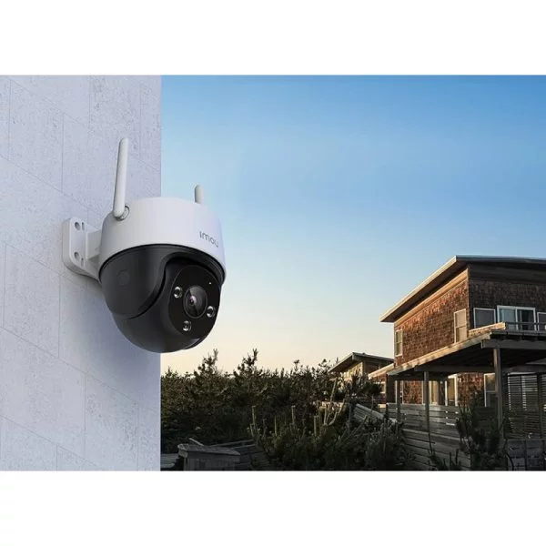 IMOU Cruiser 2c PT WiFi Camera (3MP) installed on a building wall