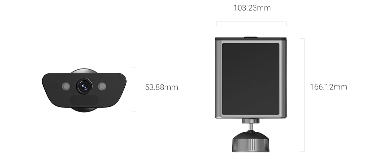 EZVIZ EB5 dimensions