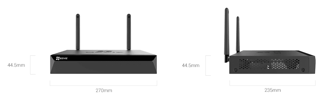 EZVIZ X5S NVR dimensions