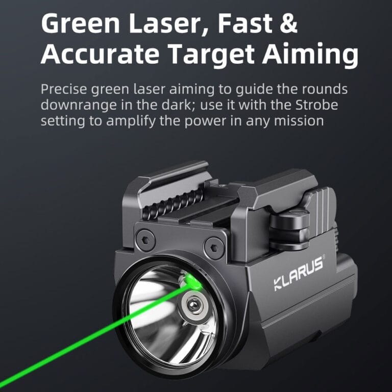 Klarus GL2 Tactical Rail Light 1000LM with green laser - Stemar ...