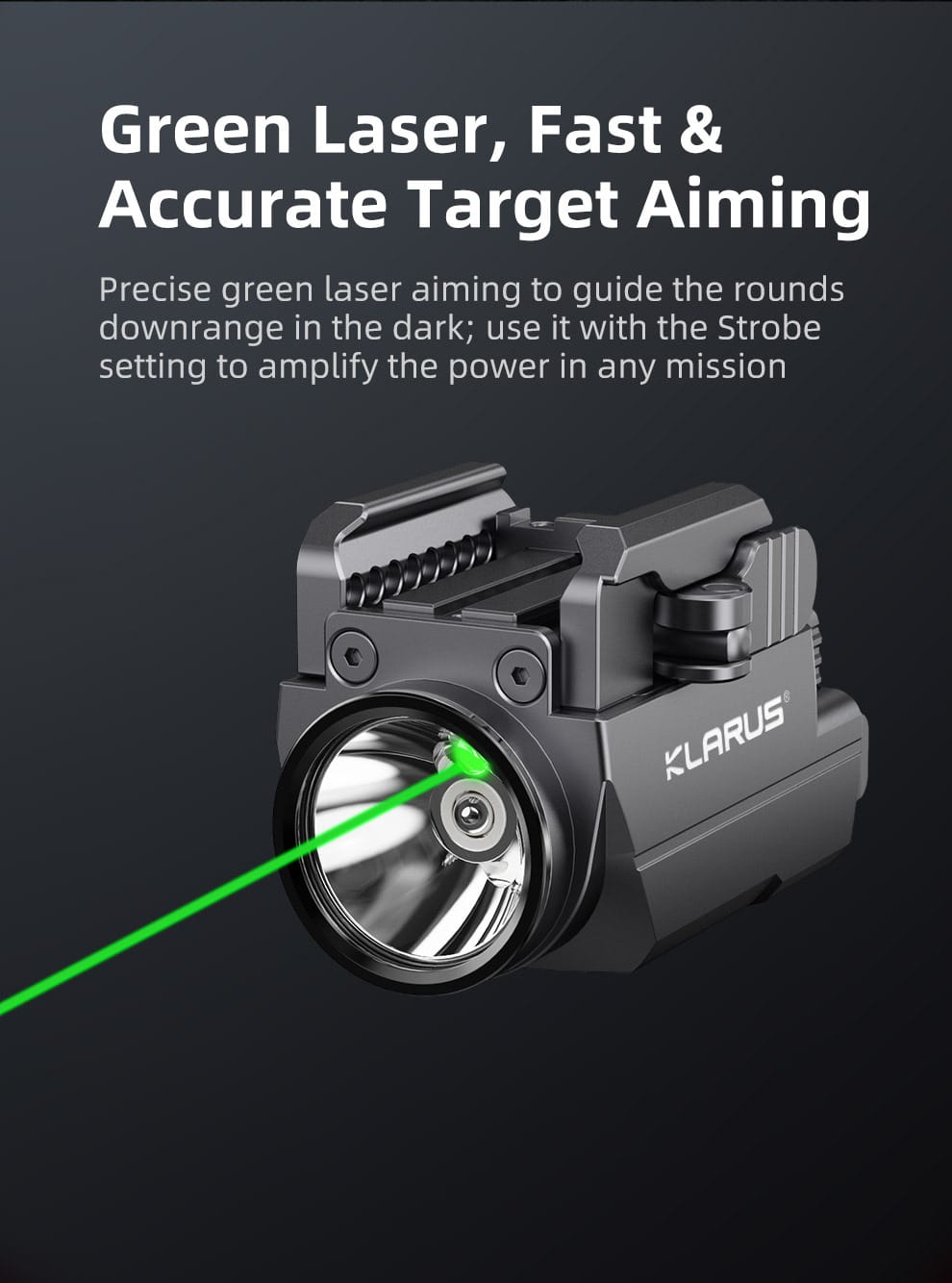 Klarus GL2 includes a Green laser
