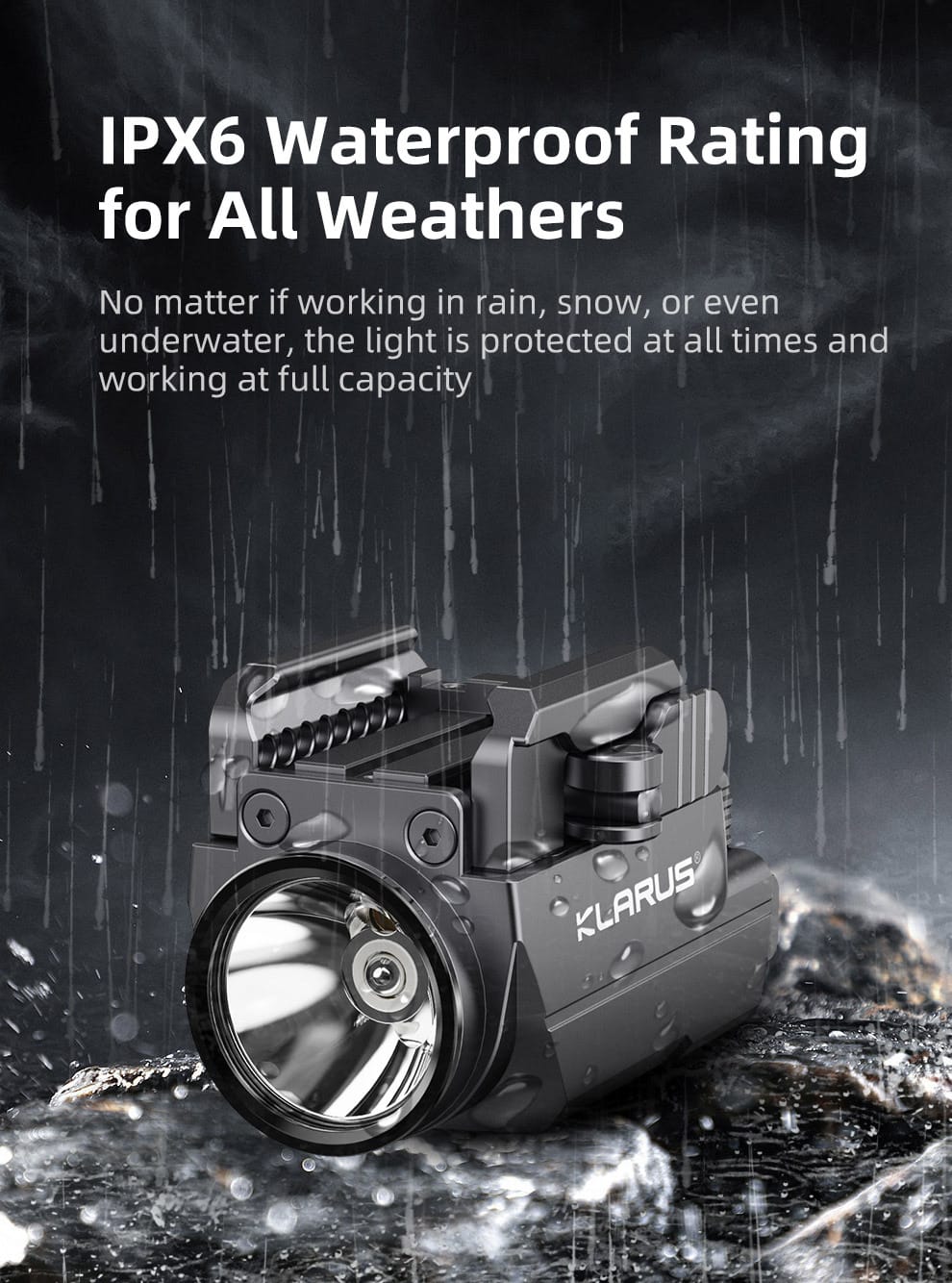 Klarus GL2 is weatherproof