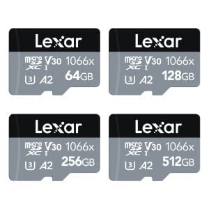 Lexar Professional U3 1066x MicroSDXC UHS-I Card SILVER Series