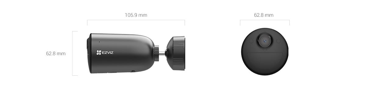 EZVIZ EB3 camera dimensions