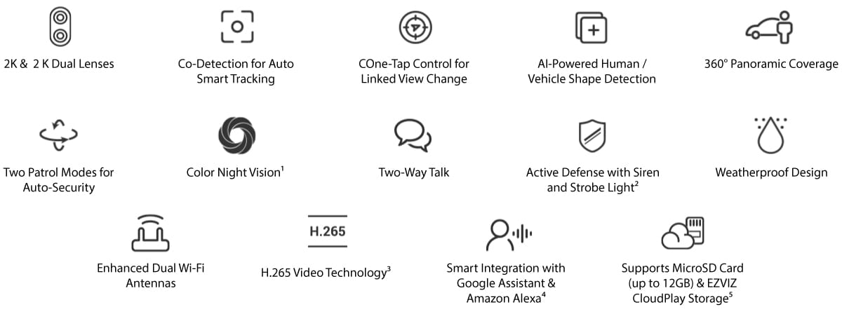 EZVIZ H9c Dual 3K features