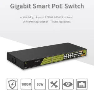 GENATA 16 Port AI PoE Switch GNT-P4813V6