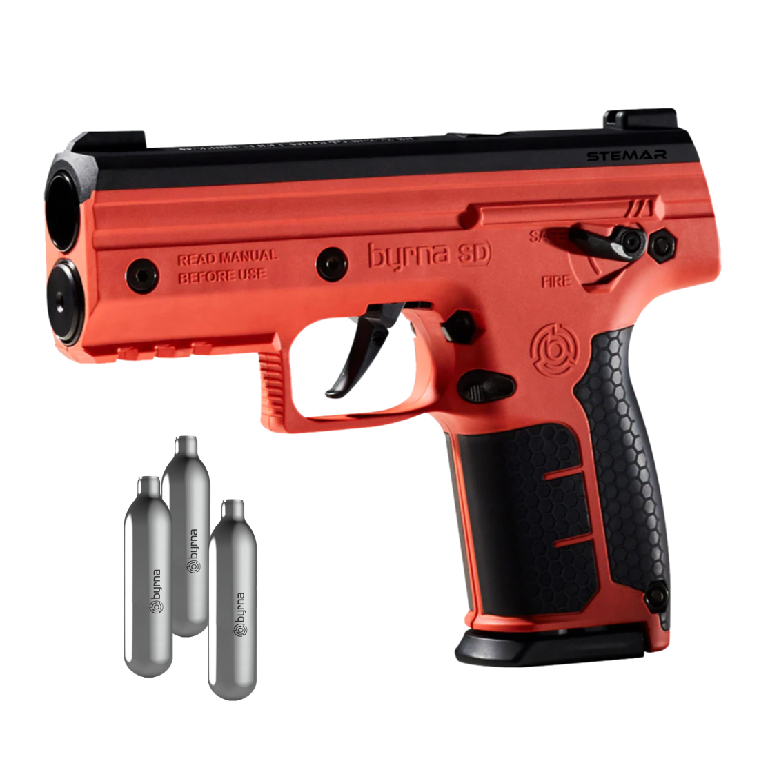 Byrna SD Launcher - .68 Cal Orange including 3x gas