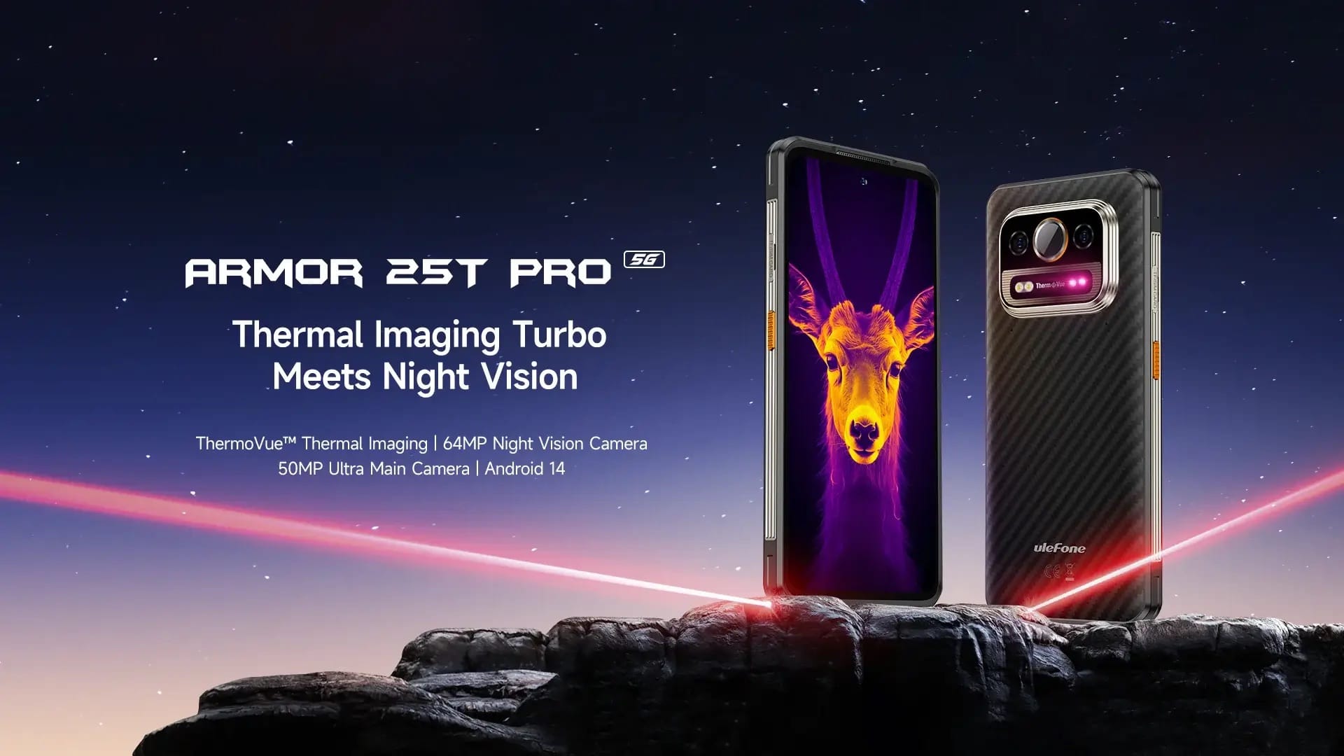 Ulefone Armor 25T Pro 5G Thermal Rugged Smartphone hero 